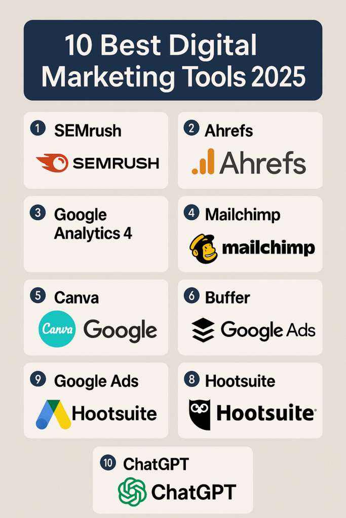 Best Digital Marketing Tools 2025